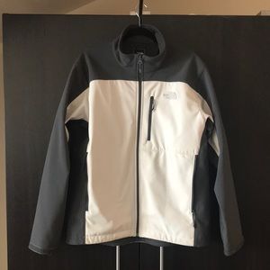 North Face Amvy Gray Softshell Fleece Lined Jacket T183 Men’s Size Large